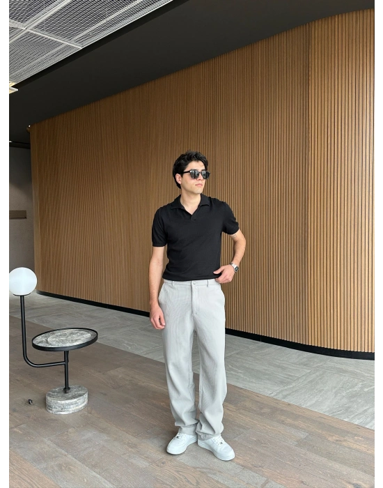 BAGGY KALIP FİTİLLİ DS PANTOLON BEJ