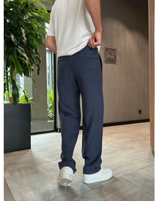 BAGGY KALIP TENSEL KUMAŞ DS PANTOLON LACİ