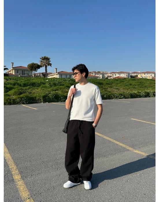 BAGGY KALIP GABARDİN KUMAŞ DS PANTOLON