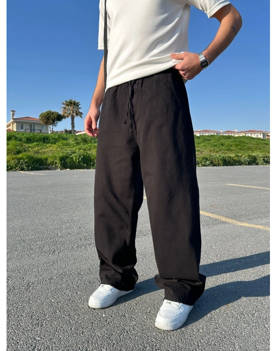 BAGGY KALIP GABARDİN KUMAŞ DS PANTOLON