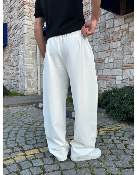 FULL BAGGY BALON KLASİK DS PANTOLON BEYAZ