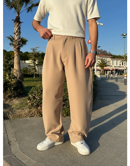 FULL BAGGY BALON KLASİK DS PANTOLON KREM
