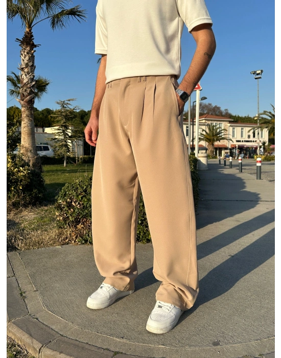FULL BAGGY BALON KLASİK DS PANTOLON KREM