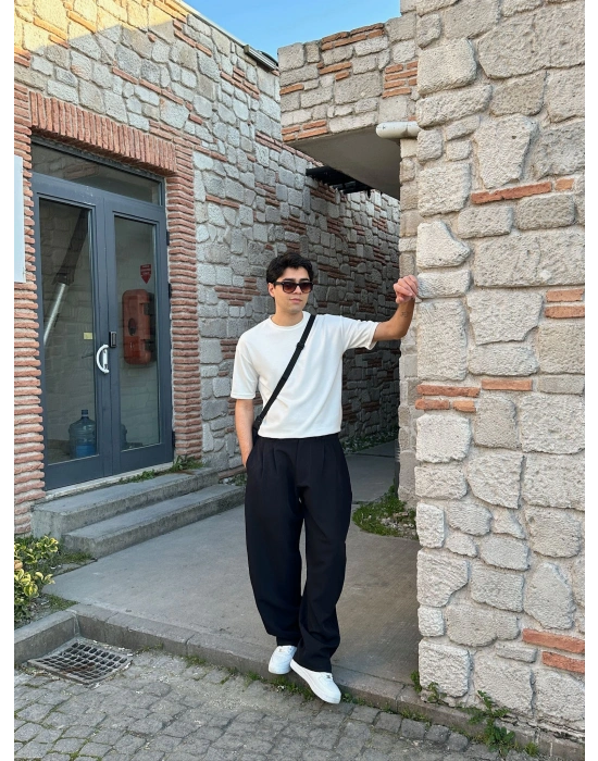 FULL BAGGY BALON KLASİK DS PANTOLON SİYAH