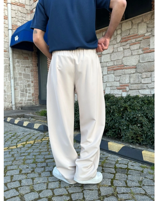 FULL BAGGY BALON KLASİK DS PANTOLON KIRIK BEYAZ