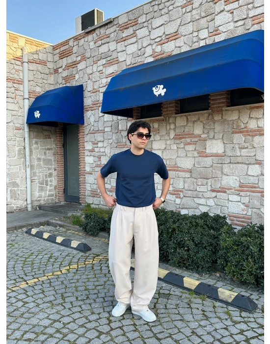 FULL BAGGY BALON KLASİK DS PANTOLON KIRIK BEYAZ