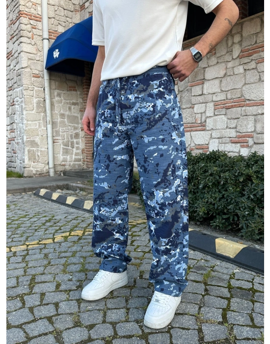 BAGGY KAMUFLAJ MORROW PANTOLON MAVİ