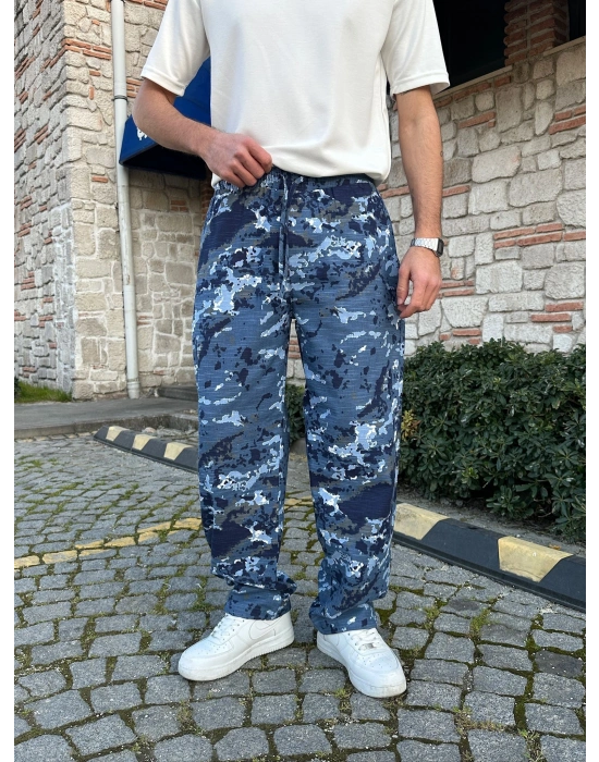 BAGGY KAMUFLAJ MORROW PANTOLON MAVİ