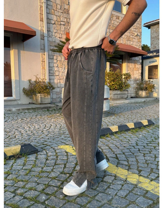 BAGGY KALIP YIKAMALI KUMAŞ MORROW EŞOFMAN FÜME