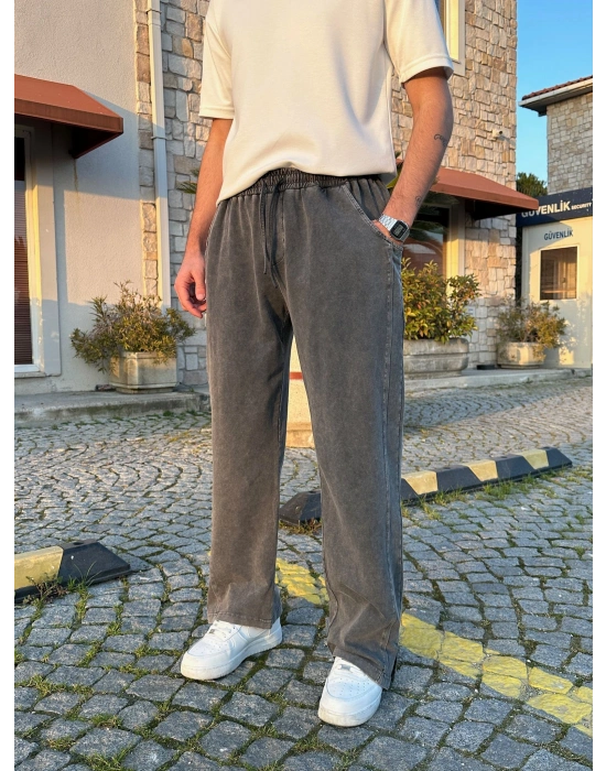 BAGGY KALIP YIKAMALI KUMAŞ MORROW EŞOFMAN FÜME