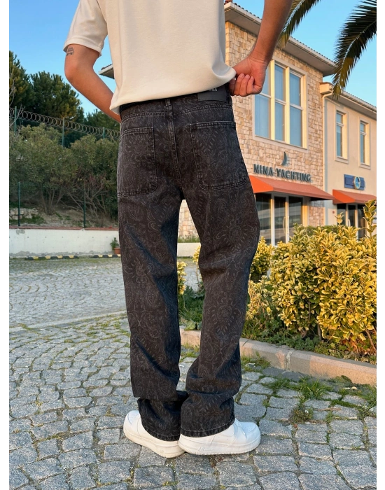 BAGGY KALIP ŞAL DESEN MORROW PANTOLON