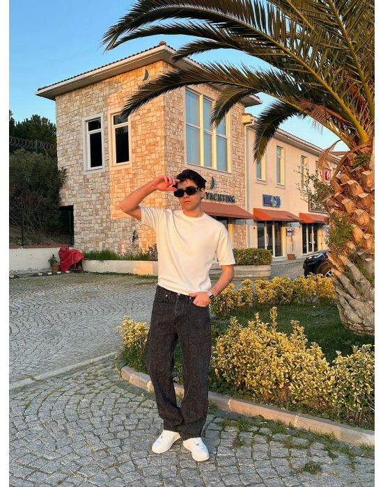 BAGGY KALIP ŞAL DESEN MORROW PANTOLON