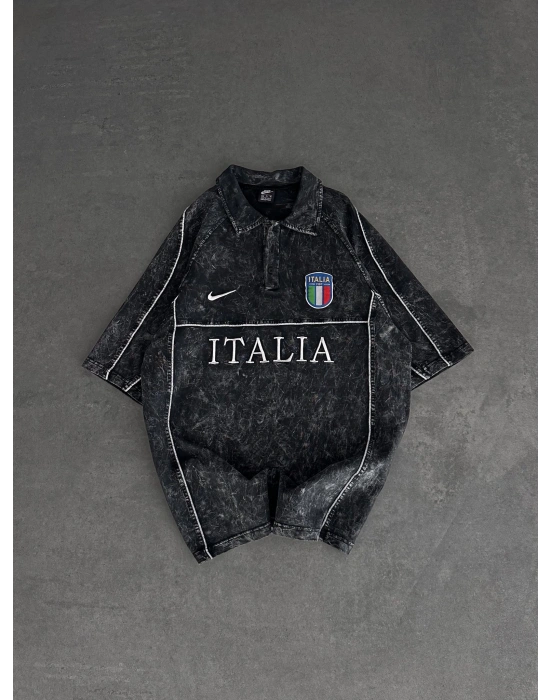 İTALİA NAKIŞ YIKAMALI NB OVERSİZE TİŞÖRT