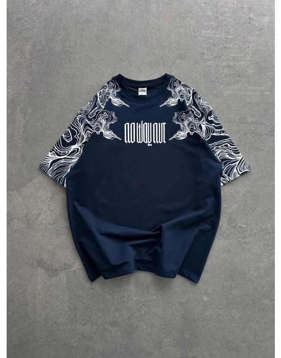 İSKELET BASKI NB OVERSİZE TİŞÖRT LACİ