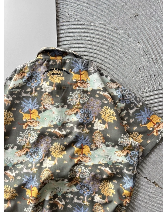 TİGER KARMA VİNTAGE OVERSİZE GÖMLEK