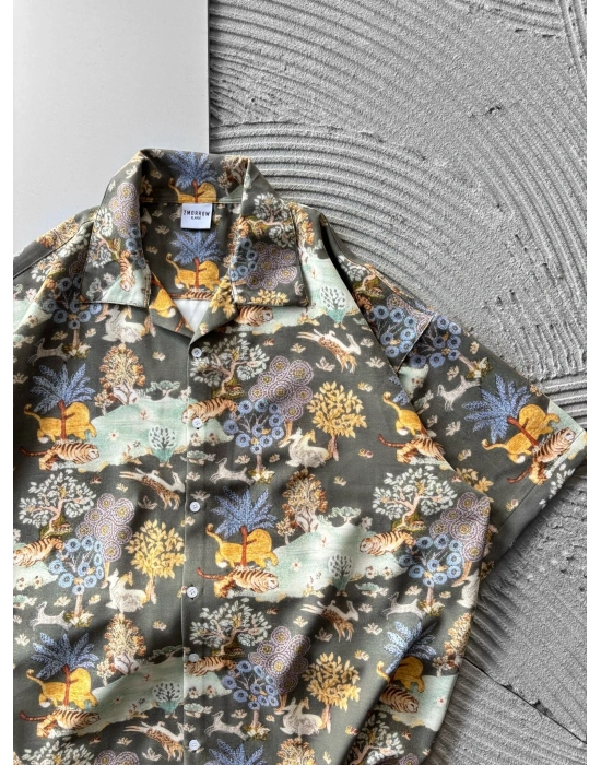 TİGER KARMA VİNTAGE OVERSİZE GÖMLEK