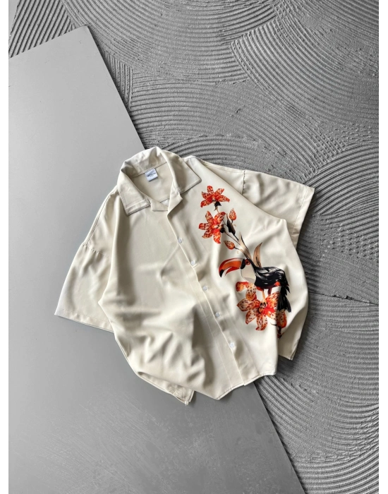 ORKİDE VİNTAGE OVERSİZE GÖMLEK