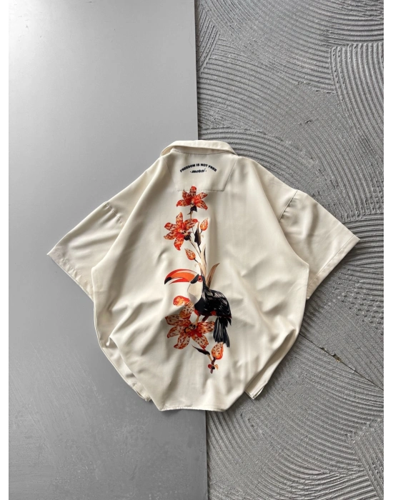 ORKİDE VİNTAGE OVERSİZE GÖMLEK