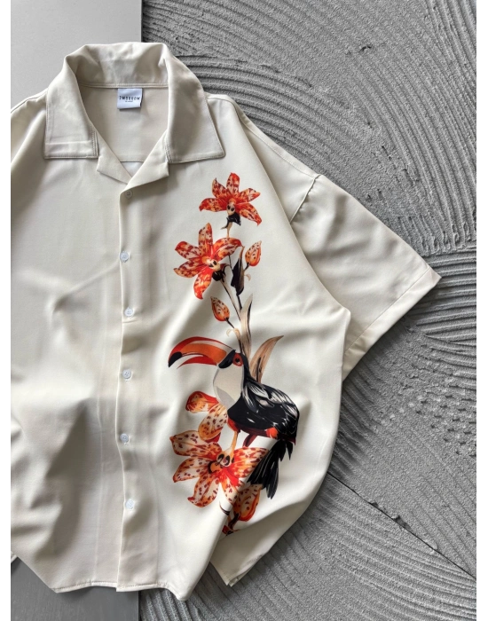 ORKİDE VİNTAGE OVERSİZE GÖMLEK