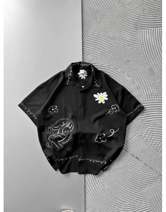 PAPATYA VİNTAGE OVERSİZE GÖMLEK