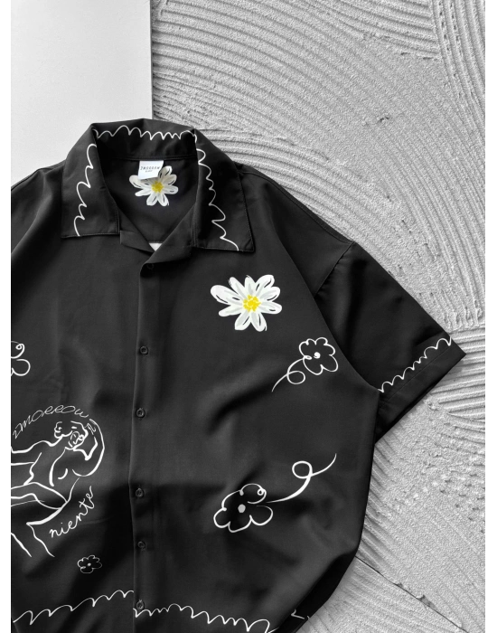 PAPATYA VİNTAGE OVERSİZE GÖMLEK