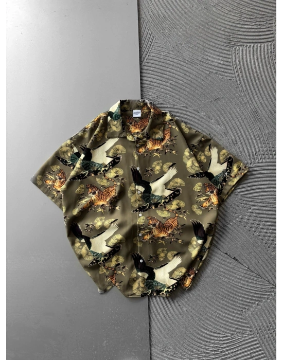 TİGER YES VİNTAGE OVERSİZE GÖMLEK