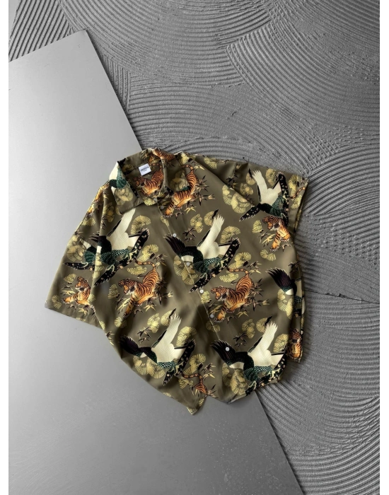 TİGER YES VİNTAGE OVERSİZE GÖMLEK