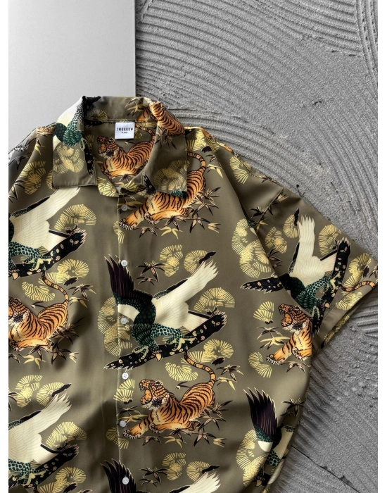 TİGER YES VİNTAGE OVERSİZE GÖMLEK