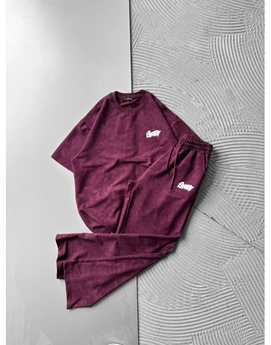 BOYA YIKAMA STW OVERSİZE TAKIM BORDO