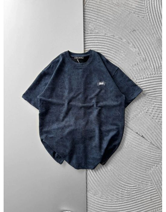 İP NAKIŞ YIKAMALI STW OVERSİZE TİŞÖRT LACİ