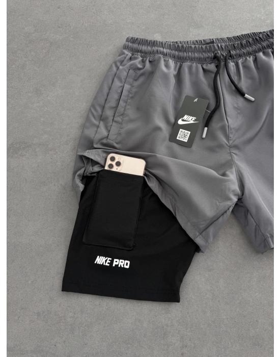 TAYT DETAY NK SPOR ŞORT GRİ