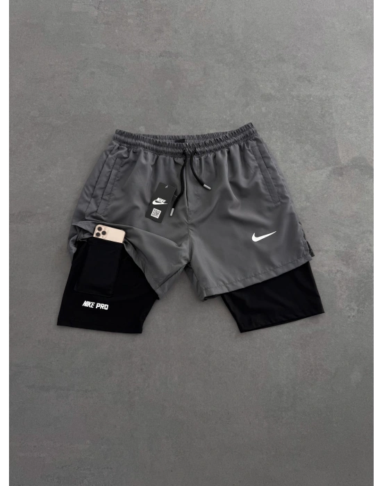 TAYT DETAY NK SPOR ŞORT GRİ