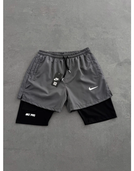 TAYT DETAY NK SPOR ŞORT GRİ