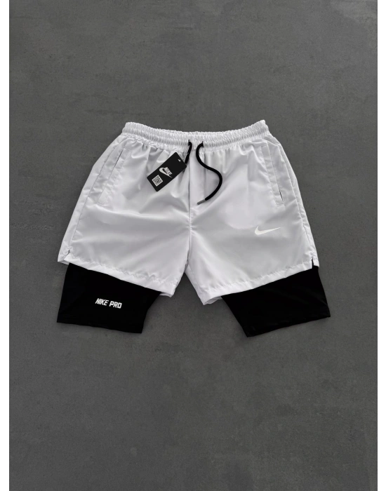 TAYT DETAY NK SPOR ŞORT BEYAZ