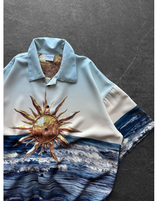 SAHİL VİNTAGE OVERSİZE GÖMLEK