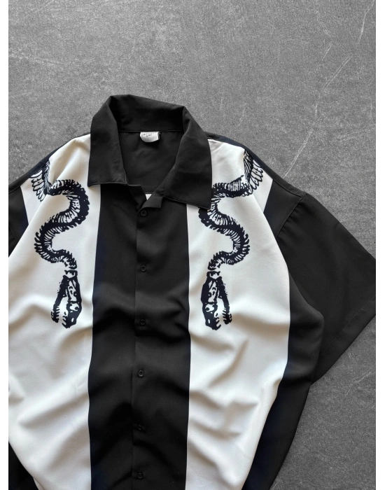 YILAN VİNTAGE OVERSİZE GÖMLEK