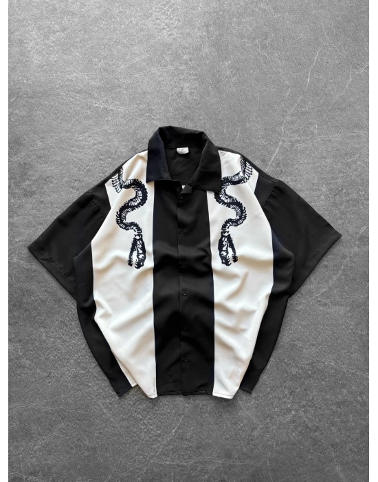 YILAN VİNTAGE OVERSİZE GÖMLEK