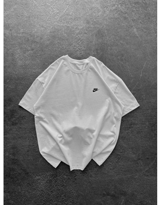 BASİC GÖGÜS FLEECE BYL OVERSİZE TİŞÖRT BEYAZ