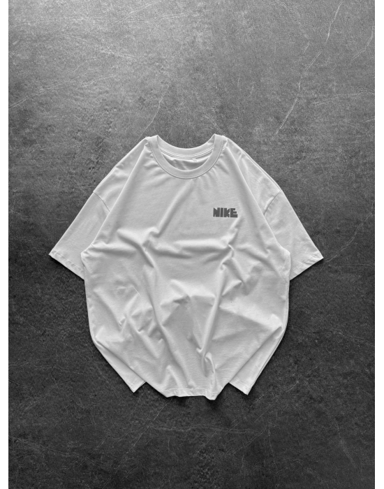 BASİC REFLEKTÖR BNK BYL OVERSİZE TİŞÖRT BEYAZ