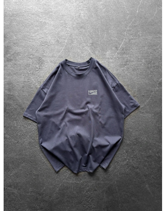 BASİC GÖGÜS REFLEKTÖR NK BYL OVERSİZE TİŞÖRT PETROL