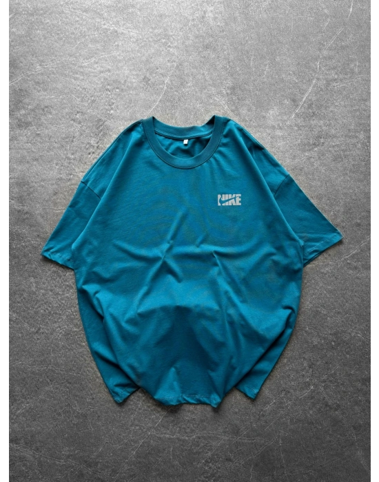 BASİC GÖGÜS REFLEKTÖR NK BYL OVERSİZE TİŞÖRT SU YEŞİLİ