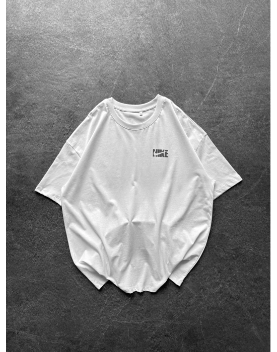 BASİC GÖGÜS REFLEKTÖR NK BYL OVERSİZE TİŞÖRT BEYAZ