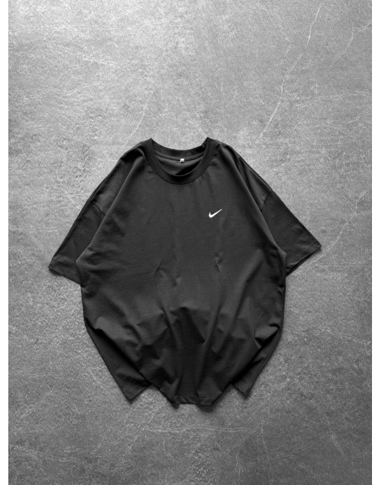 BASİC GÖGÜS BASTON NK BYL OVERSİZE TİŞÖRT SİYAH