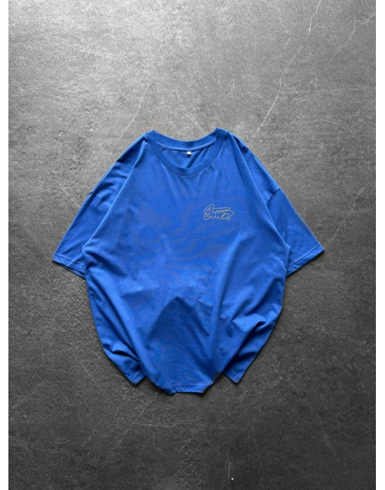 BASİC GÖGÜS REFLEKTÖR STW BYL OVERSİZE TİŞÖRT MAVİ