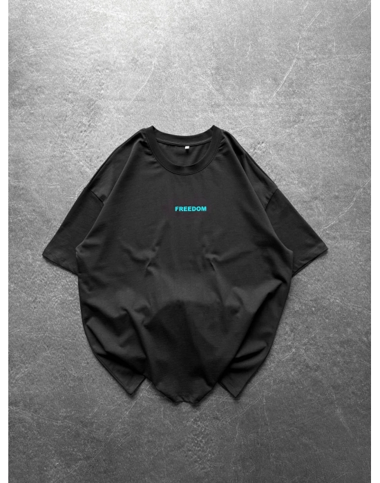 BASİC FREEDOM BYL OVERSİZE TİŞÖRT SİYAH