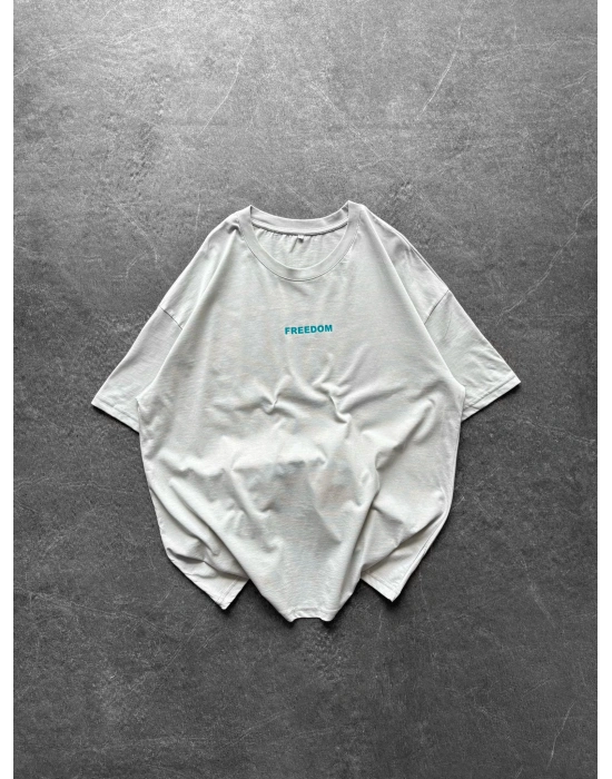 BASİC FREEDOM BYL OVERSİZE TİŞÖRT GRİ