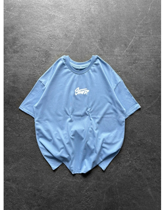 BASİC İÇİ DOLU STW BYL OVERSİZE TİŞÖRT TURKUAZ