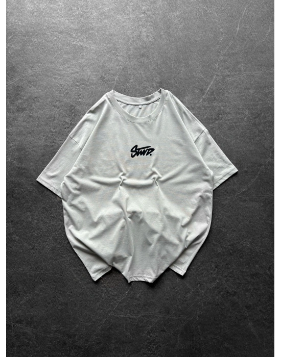 BASİC İÇİ DOLU STW BYL OVERSİZE TİŞÖRT GRİ