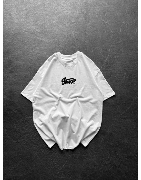 BASİC İÇİ DOLU STW BYL OVERSİZE TİŞÖRT BEYAZ