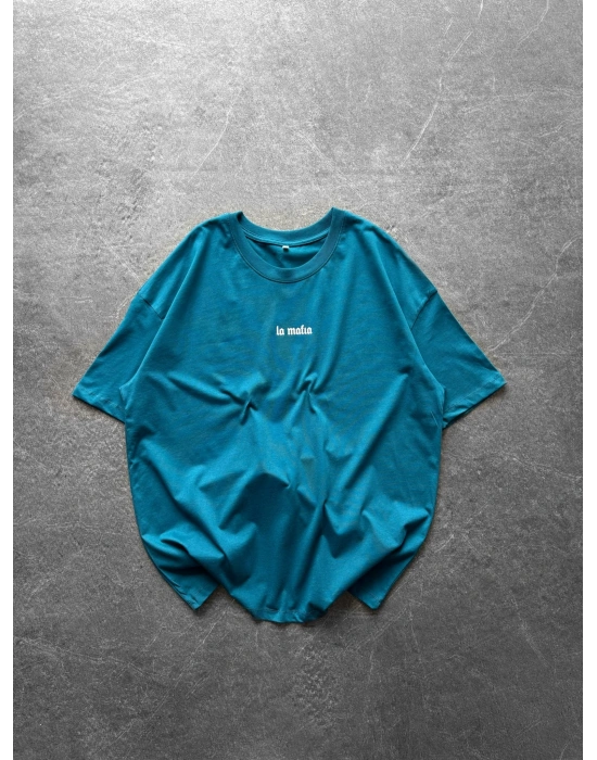 BASİC LA MAFİA BYL OVERSİZE TİŞÖRT SU YEŞİLİ